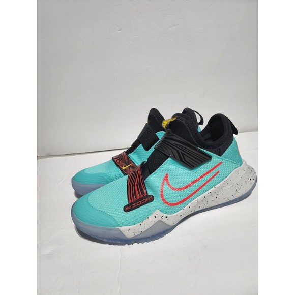 New Nike Zoom Flight Big Kids (GS) Size 7Y CK0787 300 Basketball Aurora Green - Picture 2 of 9